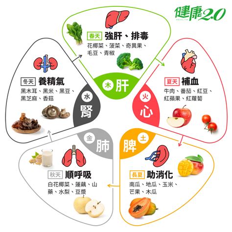 紅色食物五行|中醫講「五色入五臟」，吃這五種顏色的食物最好